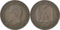 France 5 Centimes Coin, Napoleon III, Napoléon III, Lyon -
