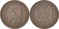 France 5 Centimes Coin, Napoleon III, Napoléon III, Bordeaux -