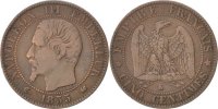 France 5 Centimes Coin, Napoleon III, Napoléon III, Bordeaux -