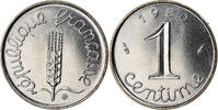 France Centime Coin, Épi, Paris, Stainless Steel, KM:928 -