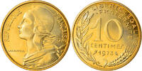 France 10 Centimes Coin, Marianne, Paris, Aluminum-Bronze -