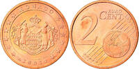 Monaco 2 Euro Cent Paris, Copper Plated Steel, KM:168 -
