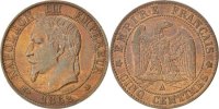 France 5 Centimes Coin, Napoleon III, Napoléon III, Paris -