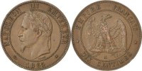 France 10 Centimes Coin, Napoleon III, Napoléon III, Paris -