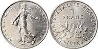 France Franc Coin, Semeuse, Paris, Nickel, KM:925.1 -