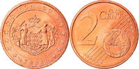 Monaco 2 Euro Cent Copper Plated Steel, KM:168 -
