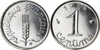 France Centime Coin, Épi, Paris, Stainless Steel, KM:928 -