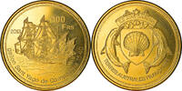 France 100 Francs Coin, Ile Juan Da Nova, Bronze-Aluminium -