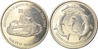 France 50 Francs Coin, Bassas da India, Cupro-nickel Aluminium -