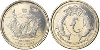 France 10 Francs Coin, Bassas da India, Cupro-nickel Aluminium -
