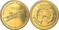 France 100 Francs Coin, Tromelin, Bronze-Aluminium -