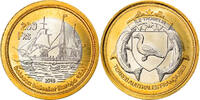 France 200 Francs Coin, Tromelin, Bi-Metallic -