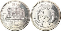France 50 Francs Coin, Tromelin, Cupro-nickel Aluminium -