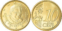 VATICAN CITY 10 Euro Cent Rome, Brass, KM:385 -