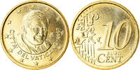 VATICAN CITY 10 Euro Cent Rome, BU, Brass, KM:378 -