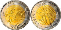 5 Euro 2007 P Finnland Vantaa, UNZ, Bi-Metallic, KM:146 UNZ