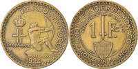 Monaco Franc Coin, Louis II, Poissy, Aluminum-Bronze, KM:111 -