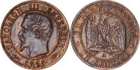 France Centime Coin, Napoleon III, Napoléon III, Paris -