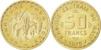 Mali 50 Francs Coin, Nickel-brass, KM:E1 -