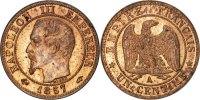 France Centime Coin, Napoleon III, Napoléon III, Paris -
