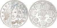France 1-1/2 Euro Europa, Paris, Proof, Silver, KM:1301 -