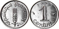 France Centime Coin, Épi, Paris, Stainless Steel, KM:928 -