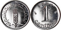 France Centime Coin, Épi, Paris, Stainless Steel, KM:928 -