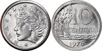 Brazil 10 Centavos Coin, error broadstruck, Stainless Steel -