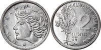 Brazil 2 Centavos Coin, FAO, Stainless Steel, KM:586 -