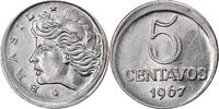 Brazil 5 Centavos Coin, error broadstruck, Stainless Steel -