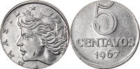 Brazil 5 Centavos Coin, planchet error, Stainless Steel -