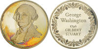 France Medaille French Fifth Republic, George Washington, Gilbert Stuart, Arts & -