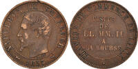 France 5 Centimes Coin, Napoleon III, Lille, Bronze, KM:M23 -
