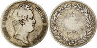 France 5 Francs Coin, Louis-Philippe, Lille, Sans le I -