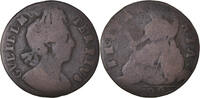Great Britain 1/2 Penny Coin, William III, Copper, KM:503 -