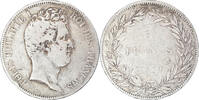 France 5 Francs Coin, Louis-Philippe, Bordeaux, Silver -