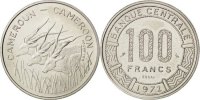 Cameroon 100 Francs Coin, Paris, Nickel, KM:E15 -