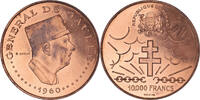 Chad 10000 Francs Coin, Général De Gaulle, Paris, ESSAI -
