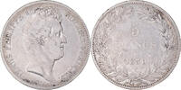 France 5 Francs Coin, Louis-Philippe, Nantes, Silver -