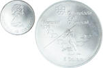 Canada 5 Dollars Coin, Elizabeth II, Javelin, Silver, KM:99 -