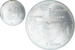 Canada 5 Dollars Coin, Elizabeth II, Fencing, Silver, KM:107 -