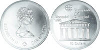 Canada 10 Dollars Coin, Elizabeth II, Panthéon, Silver -