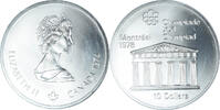 Canada 10 Dollars Coin, Elizabeth II, Panthéon, Silver -