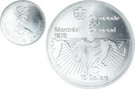 Canada 10 Dollars Coin, Elizabeth II, Soccer, Silver, KM:111 -