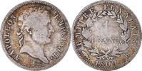France Franc Coin, Napoléon I, Bordeaux, Silver, KM:692.8 -