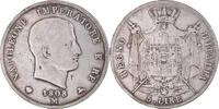 ITALIAN STATES 5 Lire Coin, KINGDOM OF NAPOLEON, Napoleon I, Milan -