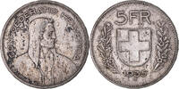 Switzerland 5 Francs Coin, Bern, Silver, KM:40 -
