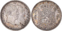 Belgium Franc Coin, Leopold II, Silver, KM:38 -