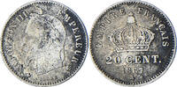 France 20 Centimes Coin, Napoleon III, Paris, Silver -