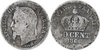 France 50 Centimes Coin, Napoleon III, Strasbourg, Silver -